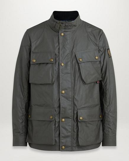 Veste Cirée Belstaff Homme Fieldmaster Grise Coton France IU7403516